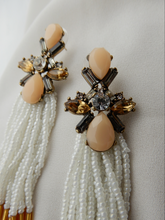 Load image into Gallery viewer, Beaded Tassel Statement Earrings