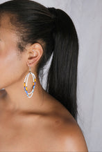 Load image into Gallery viewer, Hoop Earrings - Beaded Kenyan Earrings