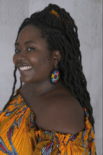 Load image into Gallery viewer, African Beaded Earrings - Circle Earrings