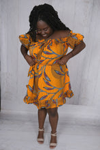 Load image into Gallery viewer, Off the Shoulder African Dress