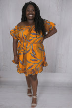 Load image into Gallery viewer, Off the Shoulder African Dress