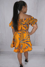 Load image into Gallery viewer, Off the Shoulder African Dress