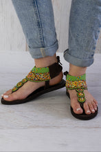 Load image into Gallery viewer, Beaded Sandals Flat