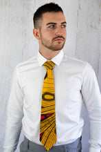 Load image into Gallery viewer, Yellow African Tie