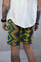 Load image into Gallery viewer, Mens African Fabric Shorts