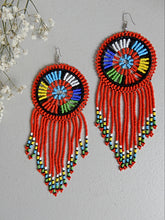 Load image into Gallery viewer, Red Formal Earrings - Afrix Style