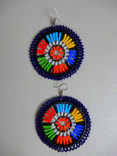Load image into Gallery viewer, African Beaded Earrings - Circle Earrings
