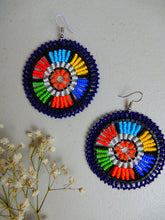 Load image into Gallery viewer, African Beaded Earrings - Circle Earrings