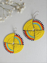 Load image into Gallery viewer, Round Beaded Earrings