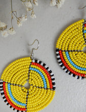 Load image into Gallery viewer, Round Beaded Earrings