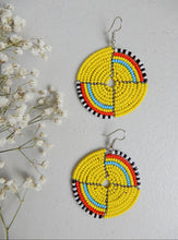 Load image into Gallery viewer, Round Beaded Earrings