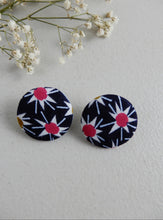 Load image into Gallery viewer, Pink Fabric Earrings