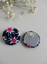 Load image into Gallery viewer, Pink Fabric Earrings