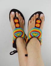 Load image into Gallery viewer, Pastel Tie Up Sandals