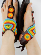 Load image into Gallery viewer, Pastel Tie Up Sandals