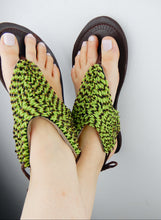 Load image into Gallery viewer, Green Sandals Leather