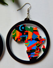 Load image into Gallery viewer, Africa Map Earrings