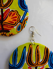 Load image into Gallery viewer, Wax Print Fabric Earrings - Afrix Style