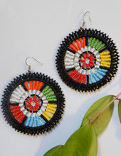 Load image into Gallery viewer, African Beaded Earrings - Circle Earrings
