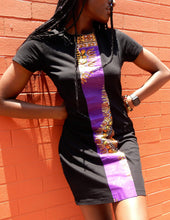 Load image into Gallery viewer, Afrix Style Dress Medium Purple african fabric Dress | Afrix Style