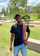 Load image into Gallery viewer, Afrix Style Shirt Purple African Fabric Shirt