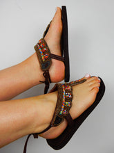 Load image into Gallery viewer, Afrix Style Shoes Gold Sandals for Women