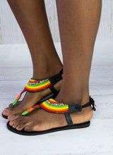 Load image into Gallery viewer, Afrix Style Spring Time Sandals