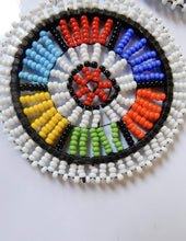 Load image into Gallery viewer, Afrix Style White Colourful Beaded Earrings