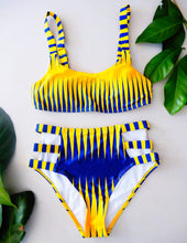 Load image into Gallery viewer, Afrix Style Zebra Stripes Bikini