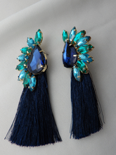Load image into Gallery viewer, Bead Gem tassel Earring
