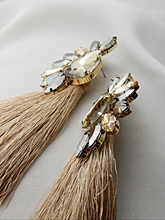 Load image into Gallery viewer, Bead Gem tassel Earring
