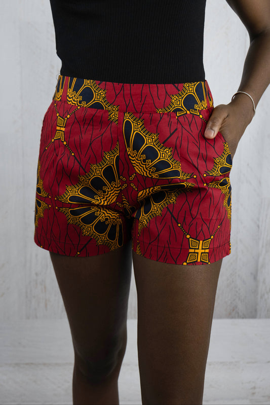 African Fabric Shorts