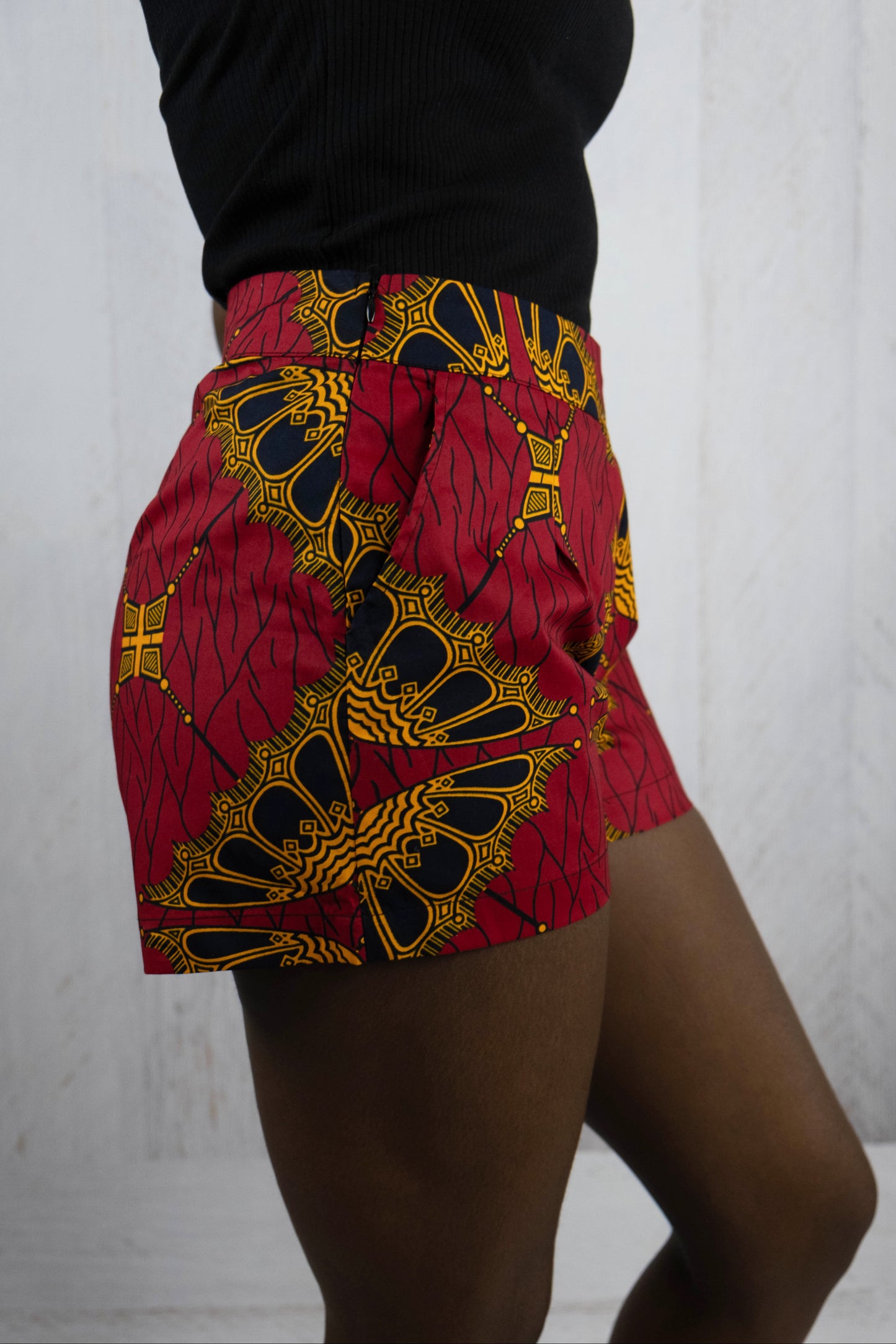 African Fabric Shorts