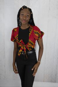 African Tie Up Shirt