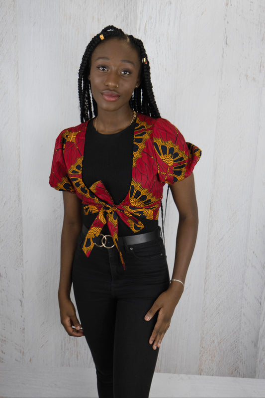 African Tie Up Shirt