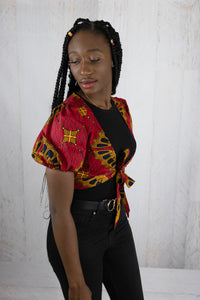 African Tie Up Shirt