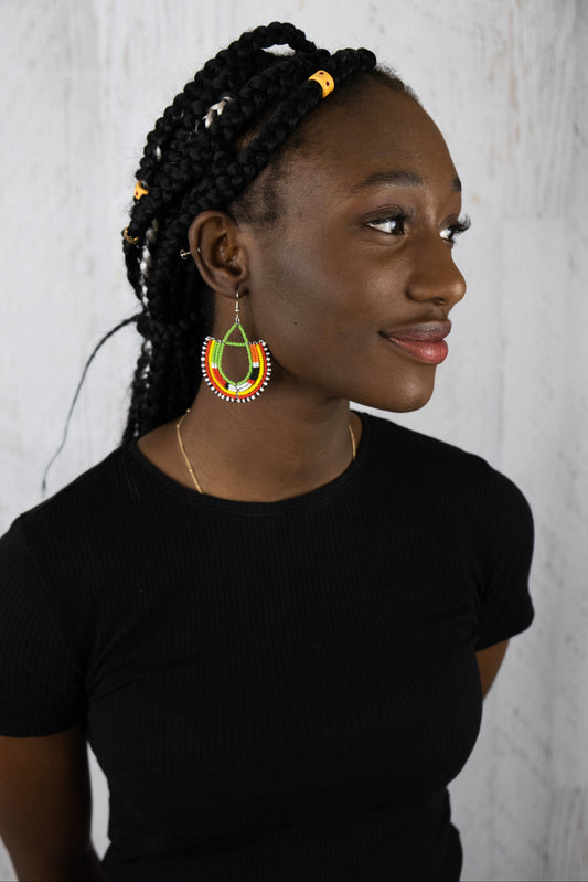 Half Loop Drop Earrings