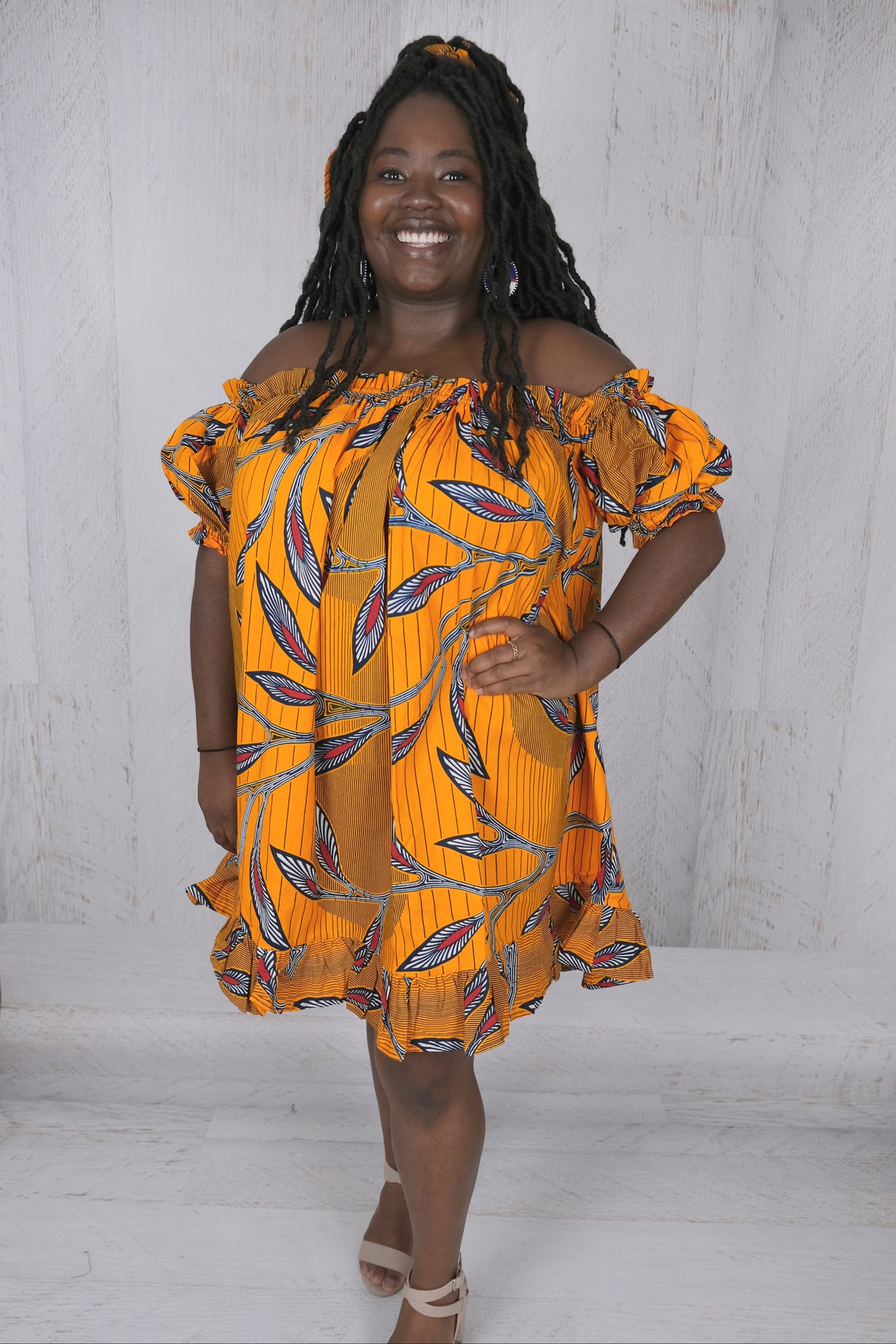 african print off the shoulder dress Off the Shoulder African Dress