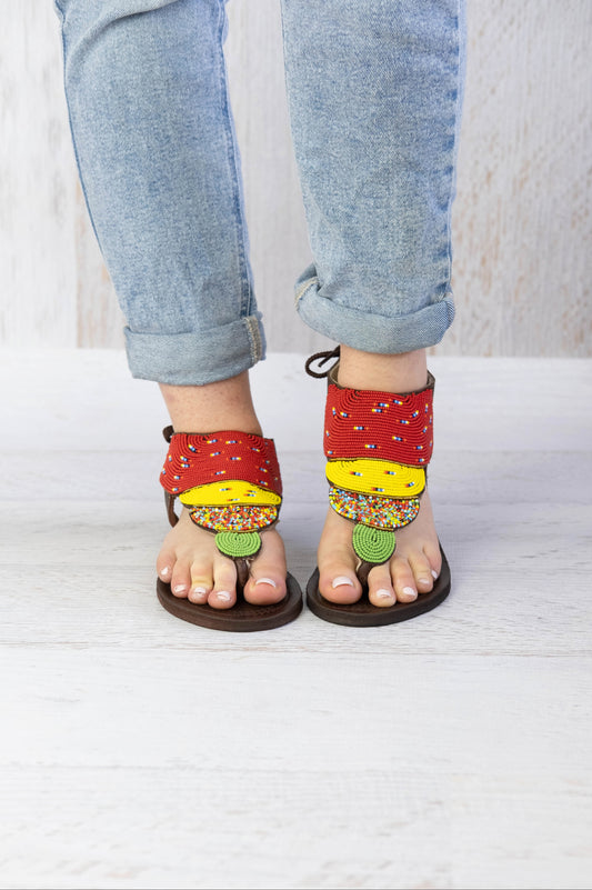 Colour Block Sandals