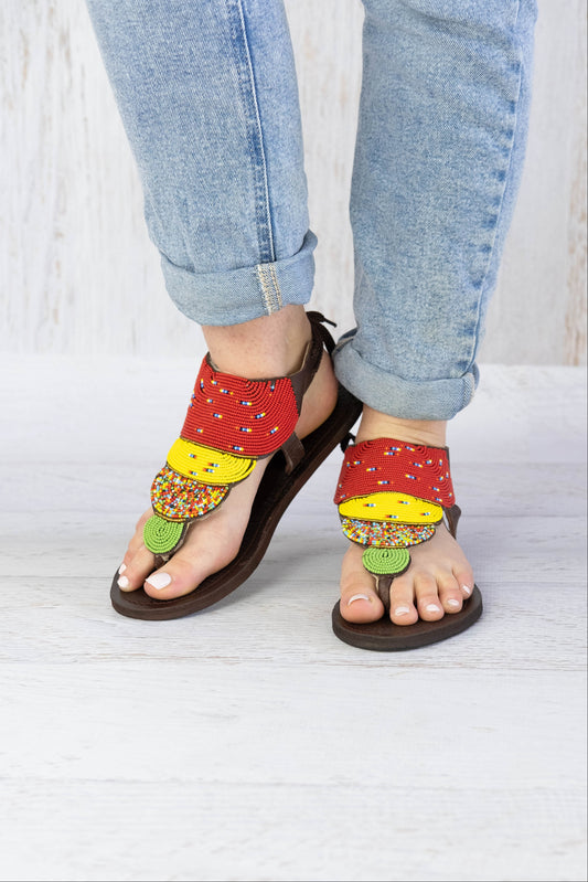 Colour Block Sandals
