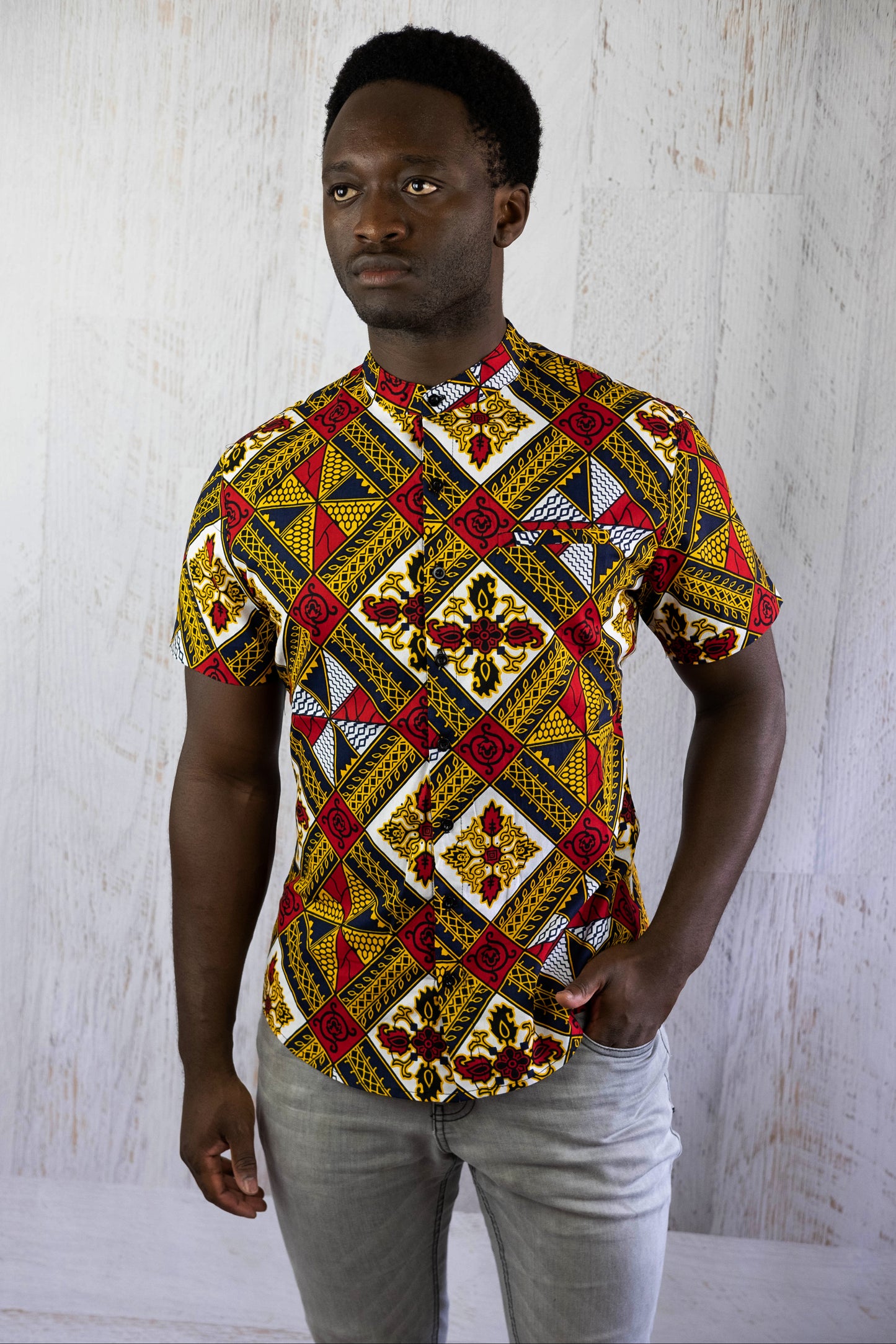 Classy African Fabric Shirt