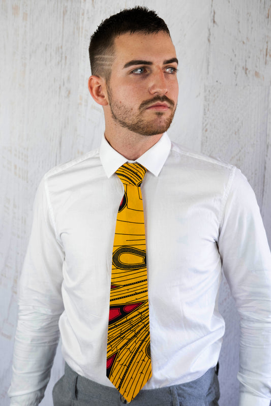 Yellow African Tie