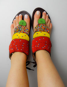 Colour Block Sandals