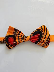 African Yellow Bow Tie Set