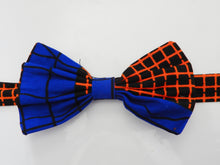 Load image into Gallery viewer, Blue and Orange Bow Tie Set
