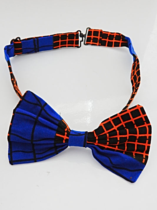 Blue and Orange Bow Tie Set