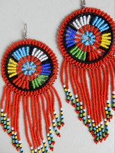 Load image into Gallery viewer, Red Formal Earrings - Afrix Style
