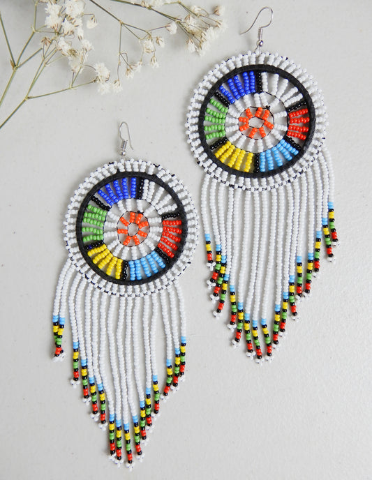 Statement Earrings - White Earrings