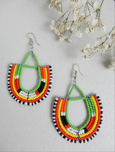 Half Loop Drop Earrings