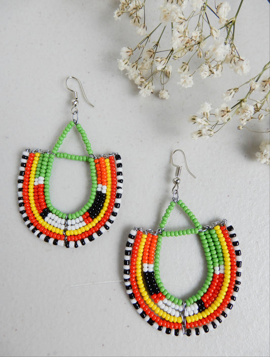 Half Loop Drop Earrings